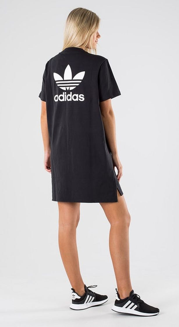 Moda Adidas Originals Trefoil Dress Black White Outfit - Ridestore