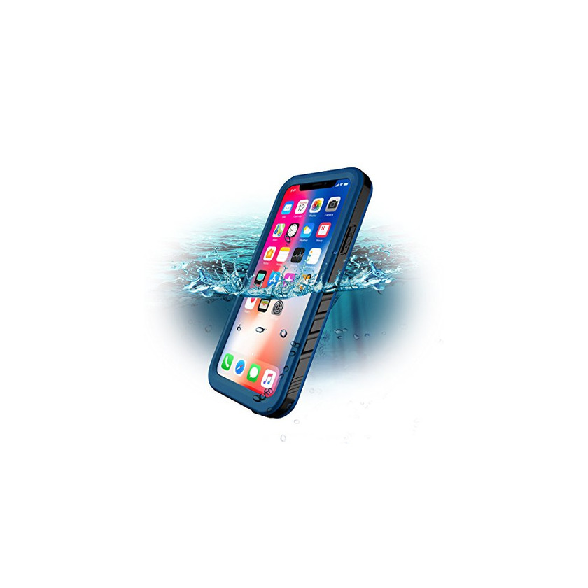 Social SPORTLINK Funda Impermeable iPhone X, Waterproof IP 68 Apple iPhone XS Carcasa