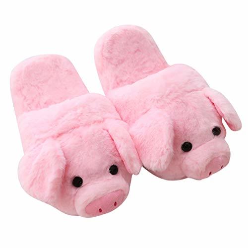 Producto SXSHYUAR Encantador Zapatillas Peluche De Animales