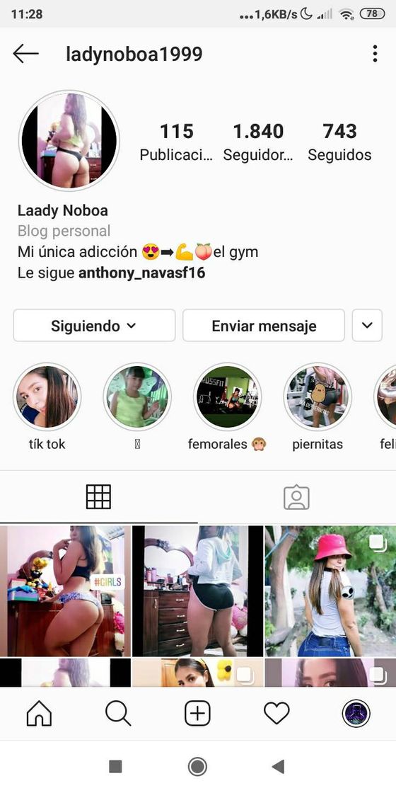Social Sigue a mi amiga en Instagram 