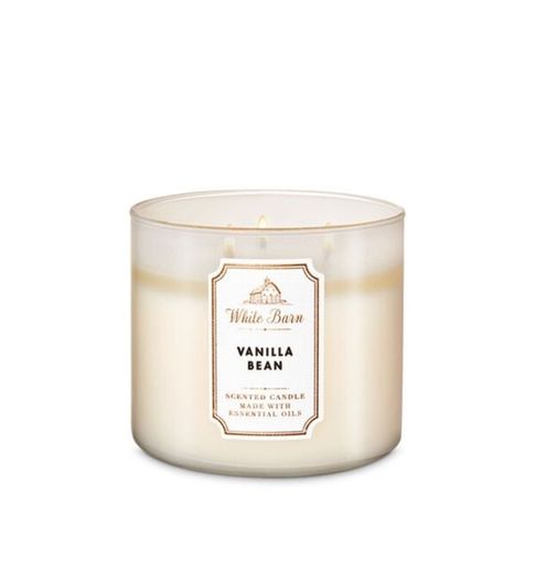 Vanilla Bean 3-Wick Candle - White Barn