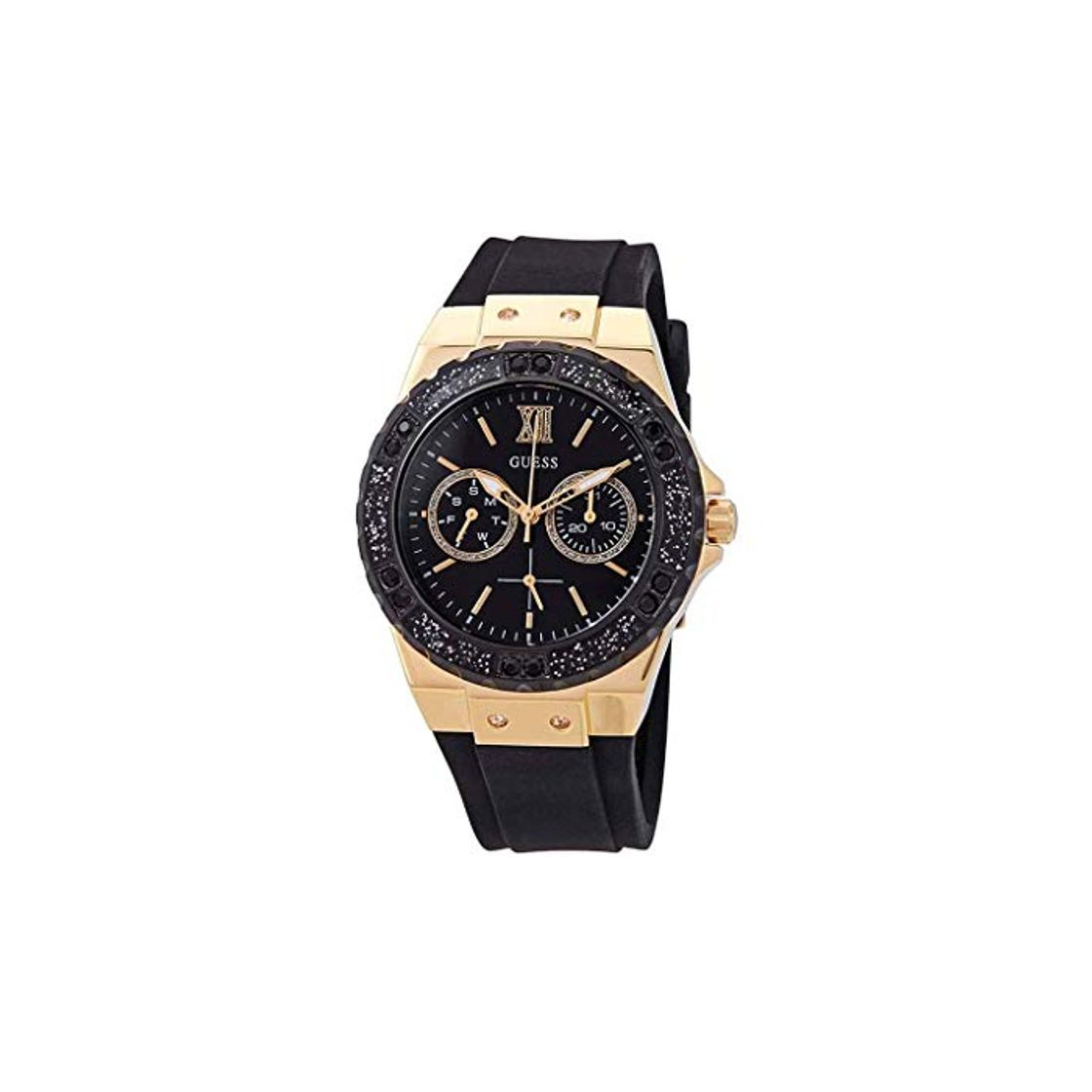 Products Guess Limelight Crystal Black Dial Ladies Watch W1053L7