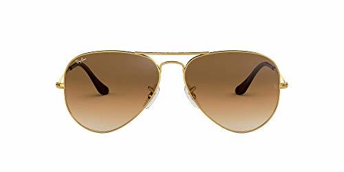 Social Ray-Ban Aviator Large Metal - Gafas de sol Unisex, Dorado