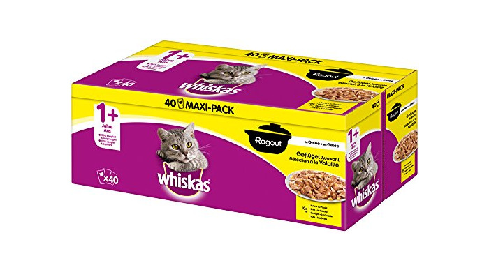 whiskas - Alimento húmedo para Gatos Adultos