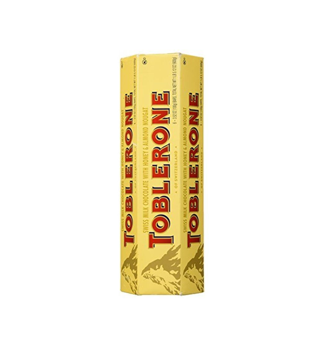 Product TOBLERONE SWISS MILK CHOCOLATE WITH HONEY AND ALMOND NOUGAT 6 X 100