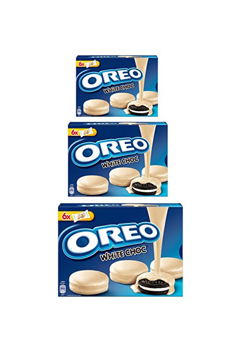 Product Galletas OREO cacao WHITE CHOC con vainilla relleno cubierto con chocolate blanco