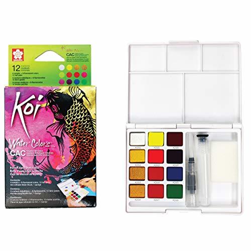 Producto Sakura Koi aquarel box 12 metallic napjes