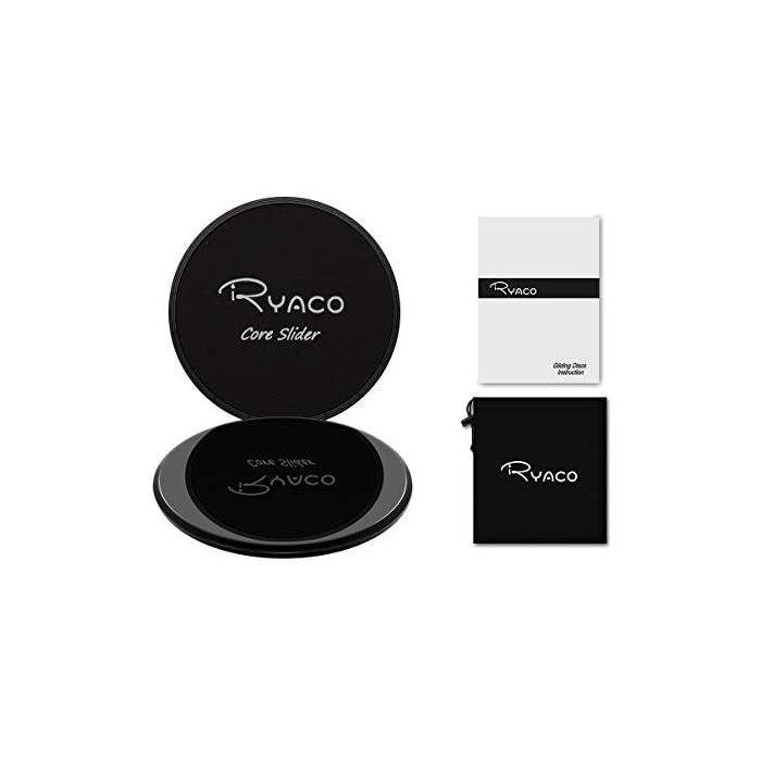 Social Ryaco 2X Discos Deslizantes para Fitness Abdominales con Bolsa de Transporte –Discos