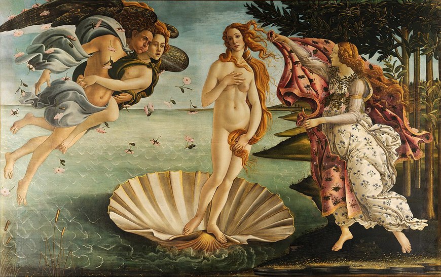 Moda El nacimiento de Venus (Botticelli).