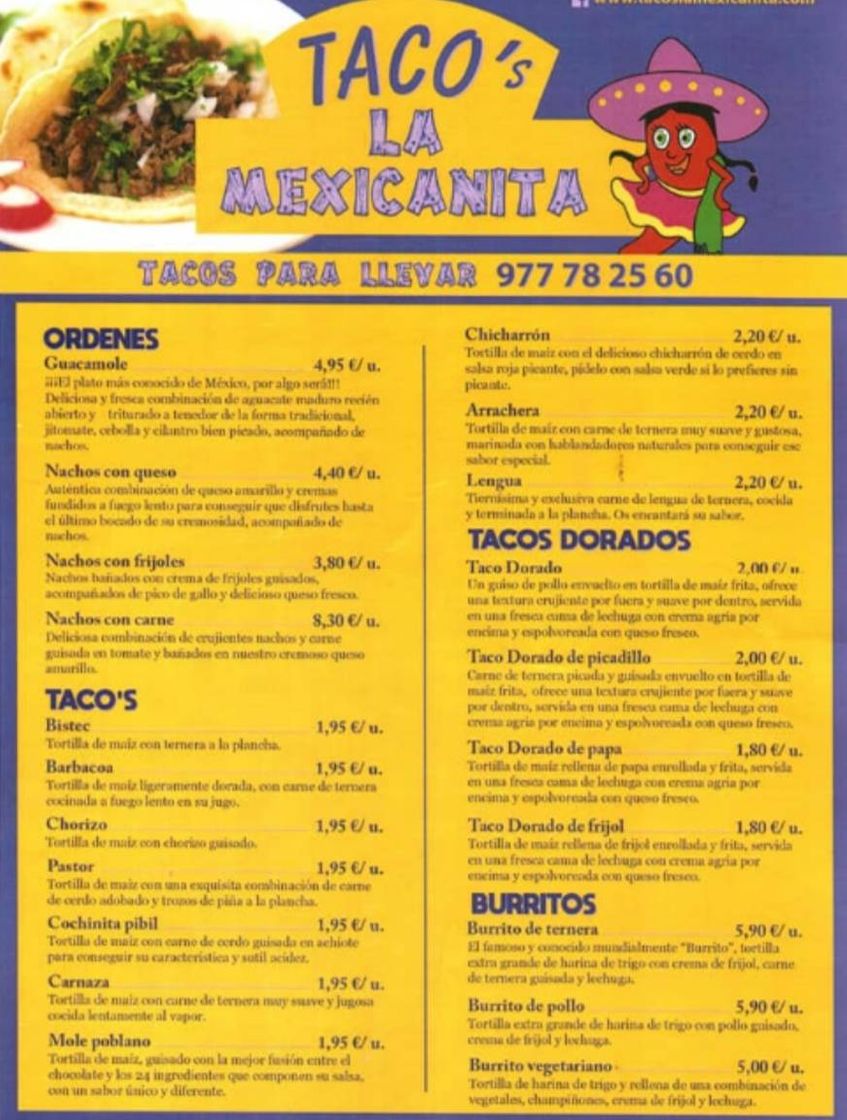 Restaurants Tacos La Mexicanita