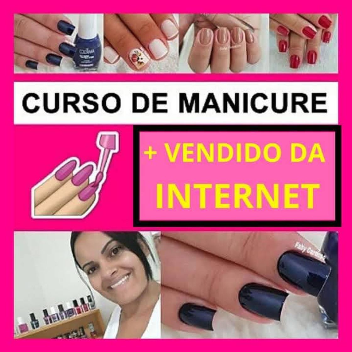 Moda Aulas de Manicure e Pedicure (Iniciante) Faby Cardoso