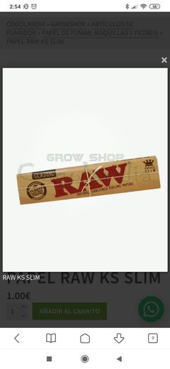 Papel raw largo