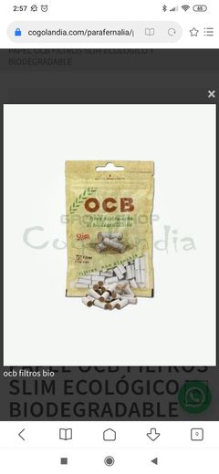 Filtros ocb ecologicos