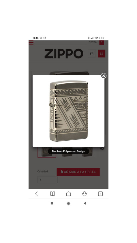 Social Zippo polynesian design