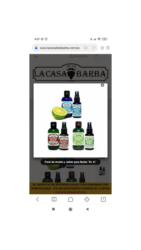 Social Pack de aceite y jabon para barba