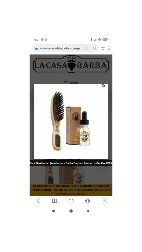 Social Pack Gentleman (Aceite para Barba Captain Fawcett