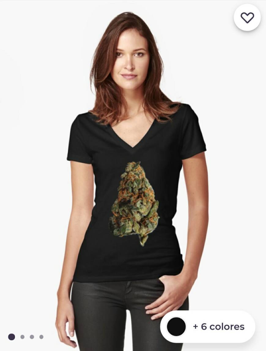 Social Cogollos de marihuana camiseta para mujer en v