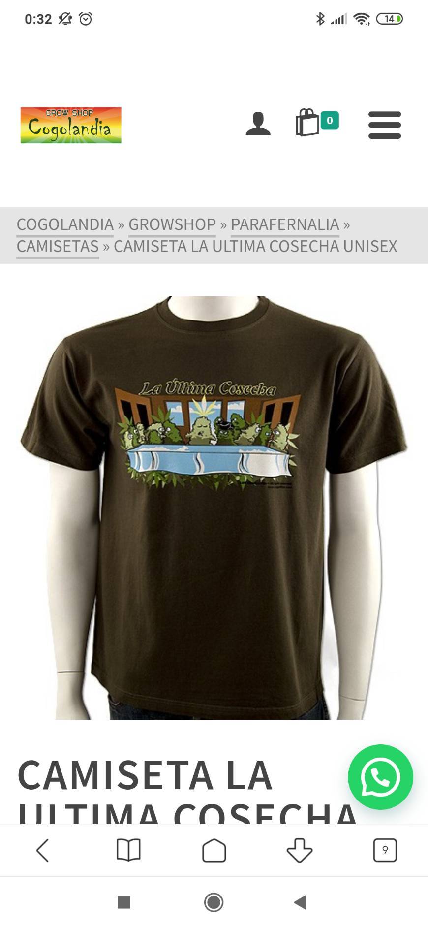 Social Camiseta de cogollos. La ultima cosecha