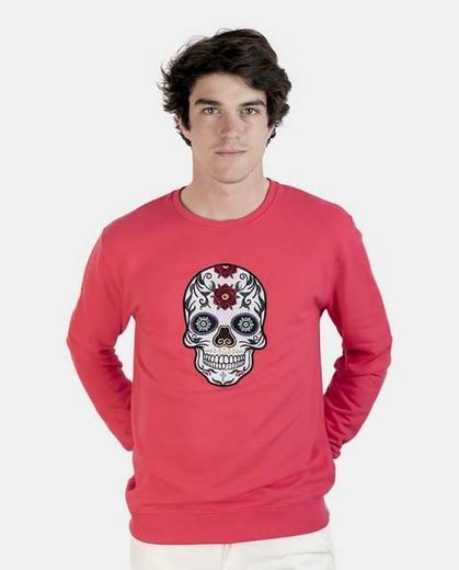 Social Sudadera de hombre calaveras