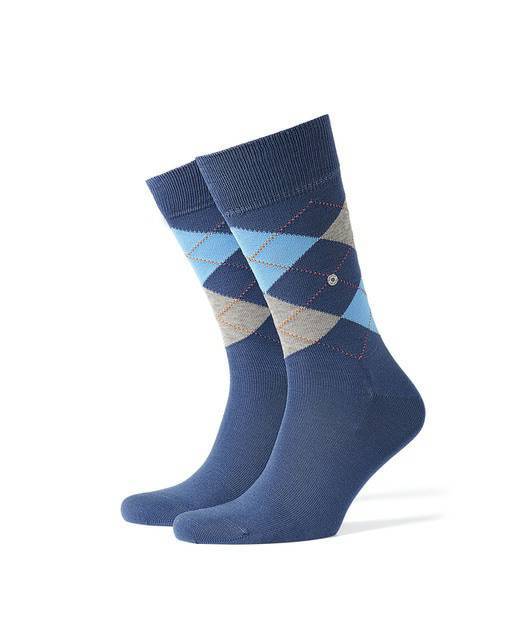 Social Calcetines azules de rombos