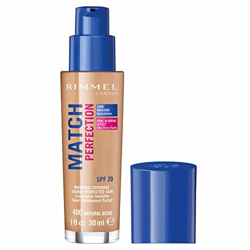 Belleza Rimmel London Match Perfection Foundation Base de Maquillaje Tono 400 Natural Beige