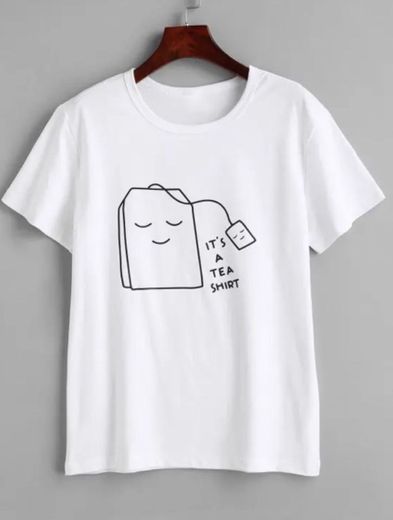 Camiseta con grafica de té 