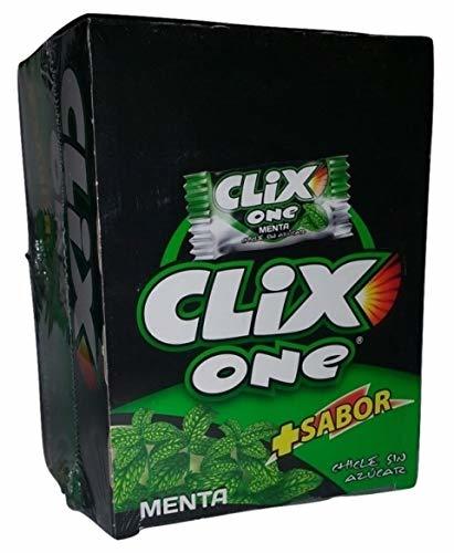 Products CHICLE CLIX ONE MENTA SIN AZUCAR ESTUCHE 200 CHICLES CLIX