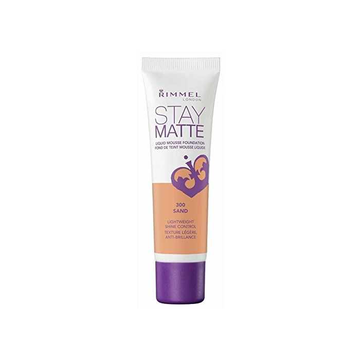 Product Rimmel Stay Matte – N.º 300 Sand – base de maquillaje