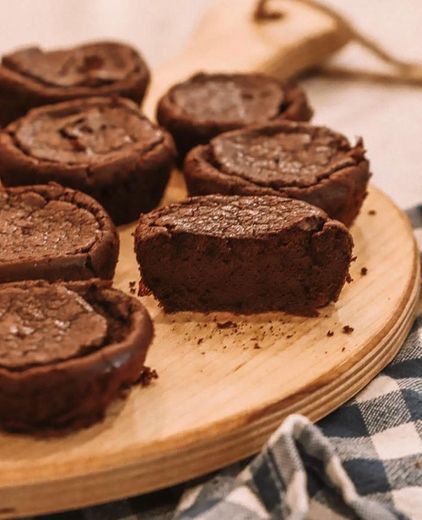 Muffins de chocolate sem farinha 