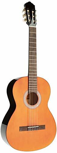 Electronic NAVARRA NV11 - Guitarra clásica 4/4 honey con bordes negro incl. funda