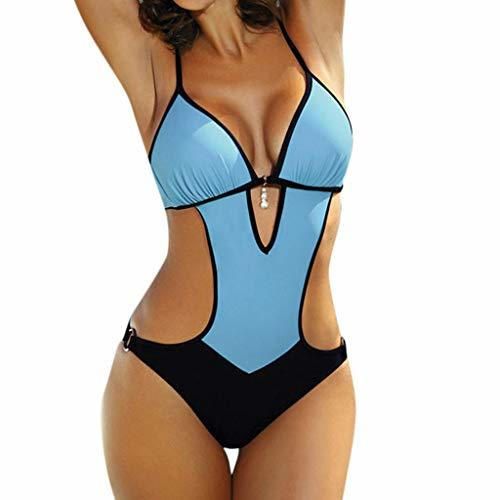 Mujer Monokini Nuevo Promociones Talla Grande Bikinis Halter Traje de Baño de