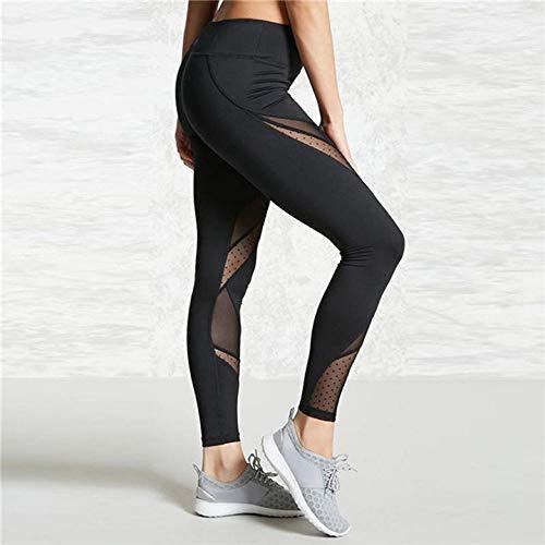 Product Mesh Women s Workout Pants Leggings Fitness Yoga Pants  Stretch Slim Skinny -Black_XL