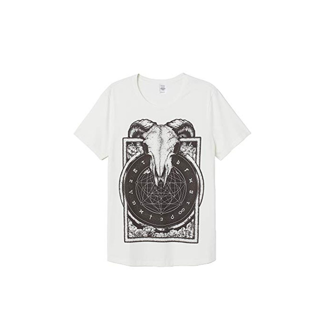 Product Constelación Cabra Camisetas Hombre Manga Corta Blanco Aesthetic Punk Divertida Camiseta Talla