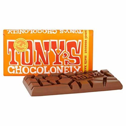 Tony's Chocolonely Chocolate con leche con caramelo y sal marina 180 g