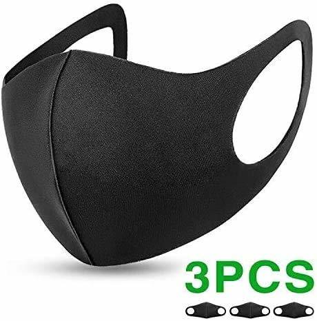 Social Flyglobal Máscara Antipolvo para la Boca, Reutilizable, Lavable, Unisex, Color Negro