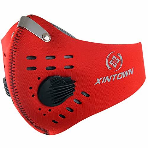 Social JUSTDOLIFE Tapa de Boca Filtro de Aire Lavable Transpirable Unisex Cubrir de