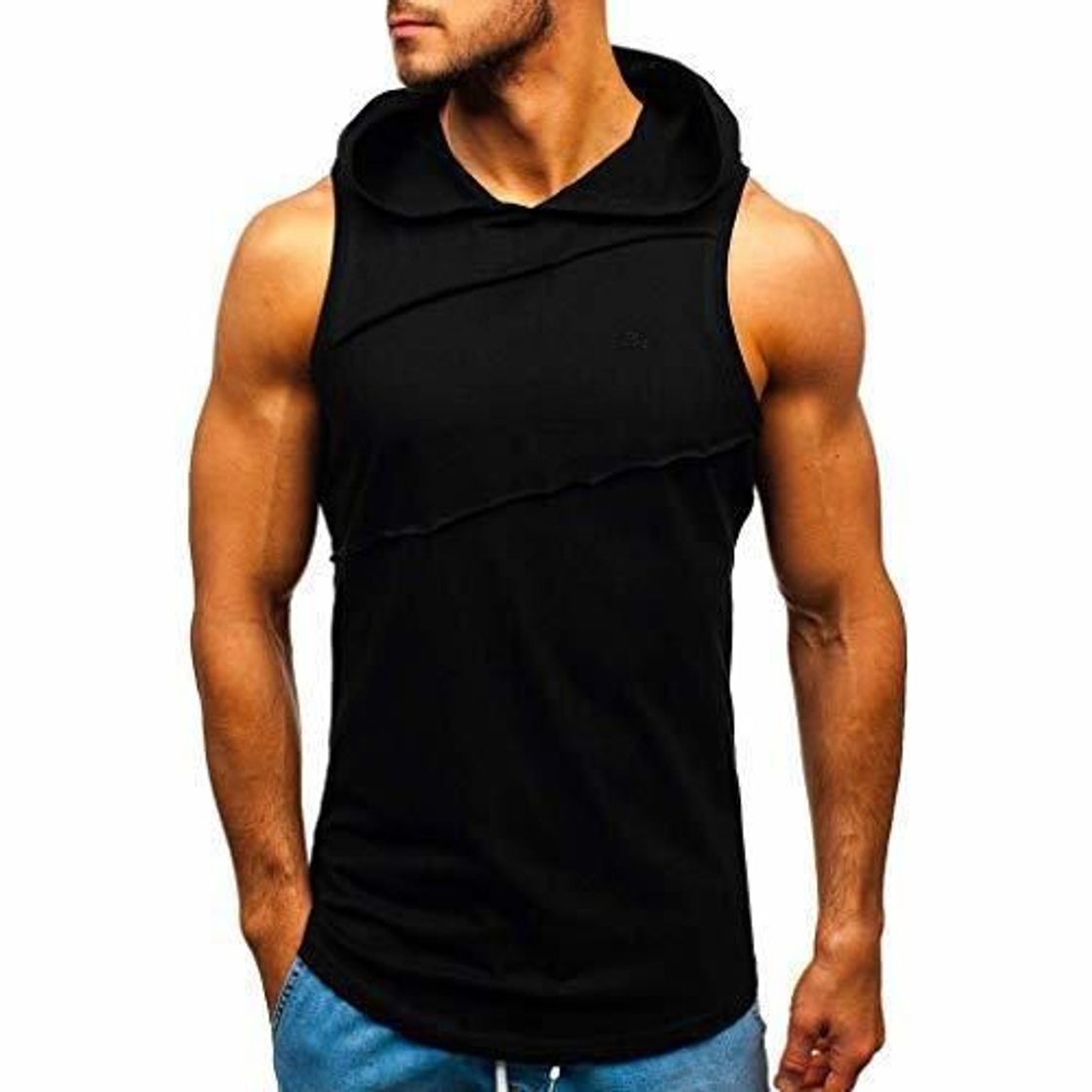 Products Camisetas Sin Mangas Hombre con Capucha 2019 Nuevo SHOBDW Camisetas Hombre Tirantes