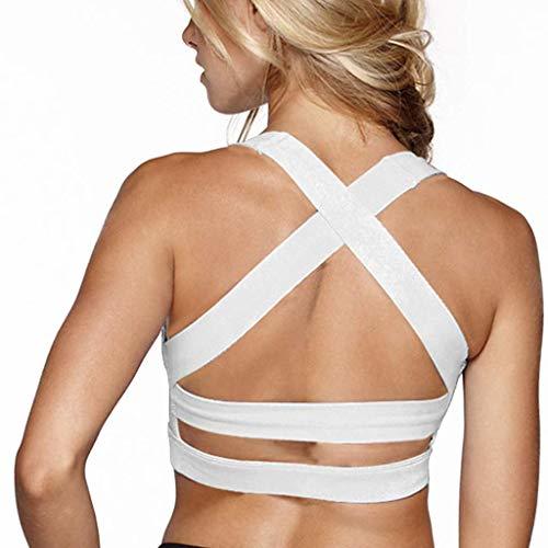 Product Snailify Sujetador Deportivo para Mujer Criss Cross Racerback Yoga de Alto Impacto