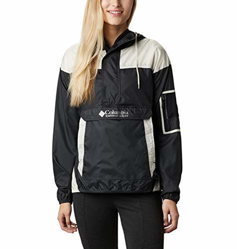 Productos Columbia Challenger Chaqueta Cortavientos, Mujer, Negro/Beige