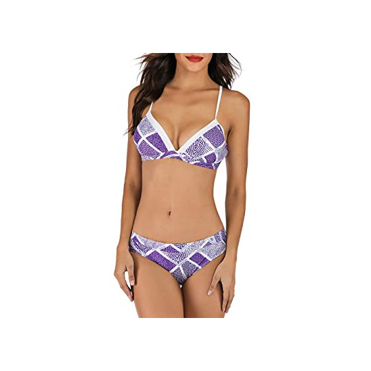 Products Sylar Mujer Retro Polka Punto Cintura Alta Traje de baño Bikini