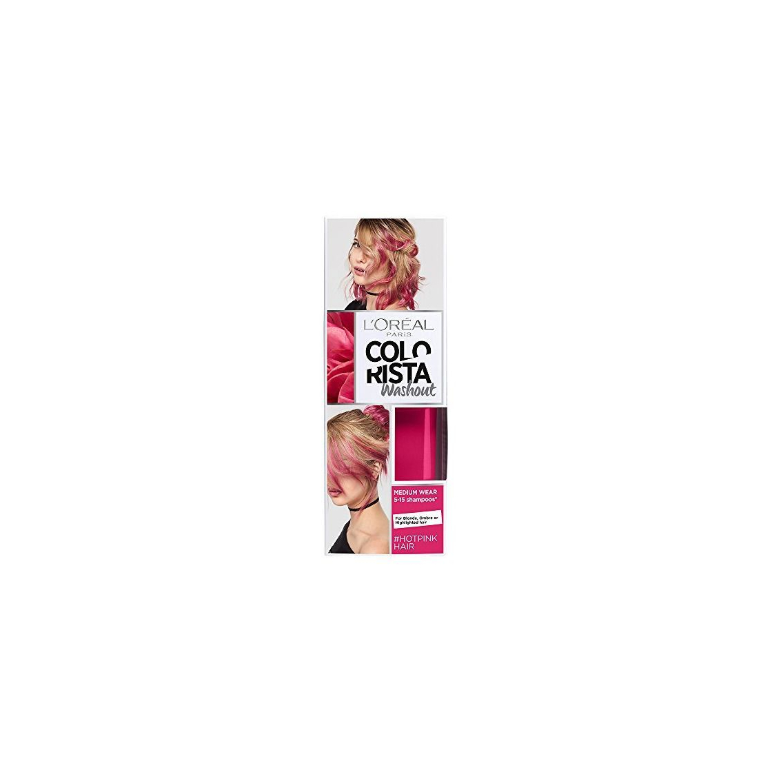 Social L'Oreal Paris Colorista Coloración Temporal Tono Washout Hot Pink Hair