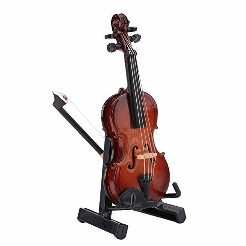 Products Garosa Violín Miniatura de Madera Mini Modelo de Instrumento Musical decoración Modelo