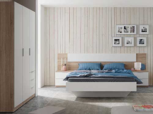 Miroytengo Pack Muebles Dormitorio Estilo nórdico para Camas 150 cm