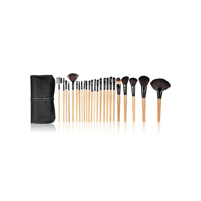 Social Anself - Set de brochas profesionales para maquillaje kit 24 piezas