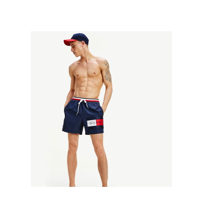 Products TOMMY HILFIGER BAÑADOR CON CINTURA DISTINTIVA Y CORDÓN