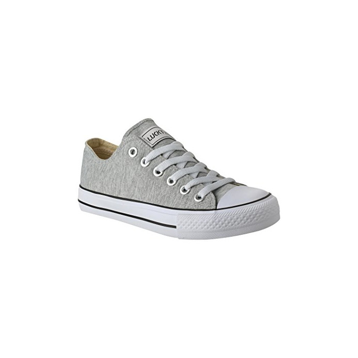 Social Elara Zapatilla de Deporte Unisex Low Top Textil Chunkyrayan 36-46 01-A-Grau-36