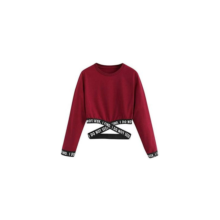 Social Sudaderas Sin Capucha Corta Tumblr Deporte Primavera Invierno para Mujer