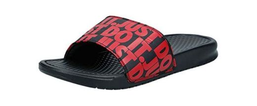 Nike Benassi JDI Print, Zapatos de Playa y Piscina para Hombre, Negro