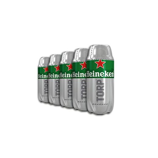 Heineken Cerveza - Caja de 5 Torps x 2L - Total