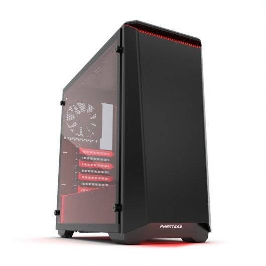 Fashion Phanteks Eclipse P400 Cristal Templado Negra/Roja ...